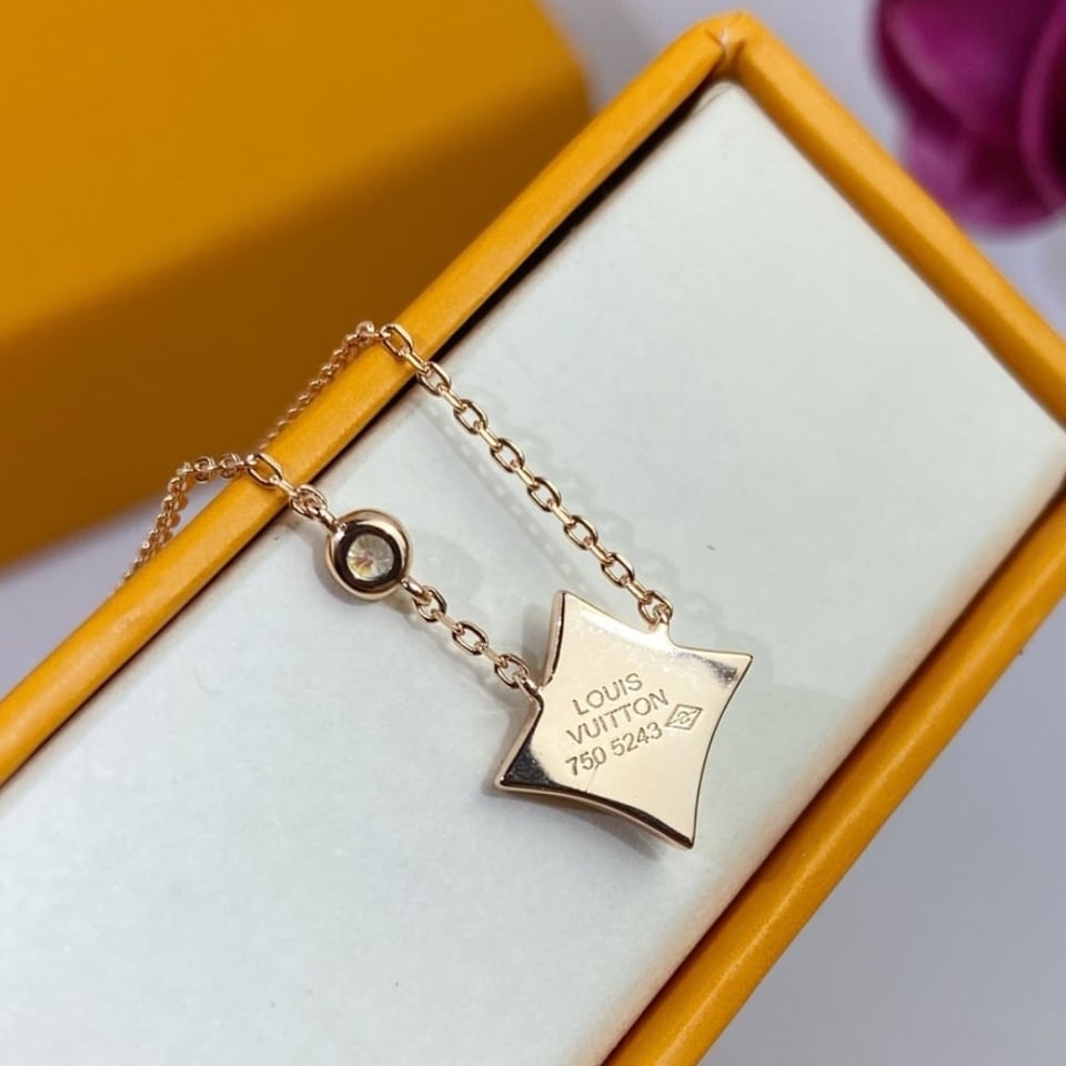 Louis Vuitton Color Blossom Bb Star Necklace Green Q93894 view 5