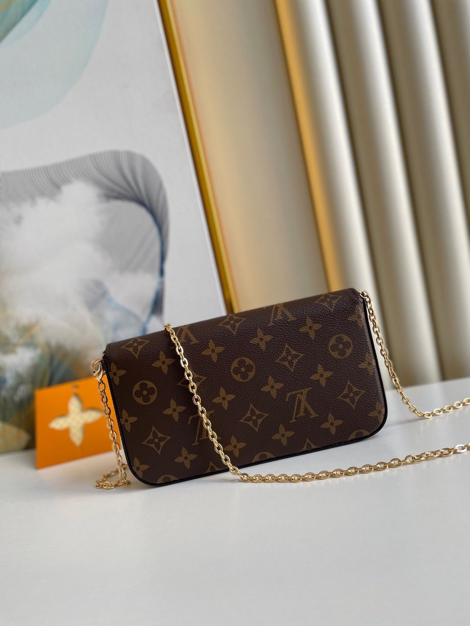 Louis Vuitton Félicie Pochette Lv Monogram Chain Bag Monogram 61276 21cm/8.3in view 14