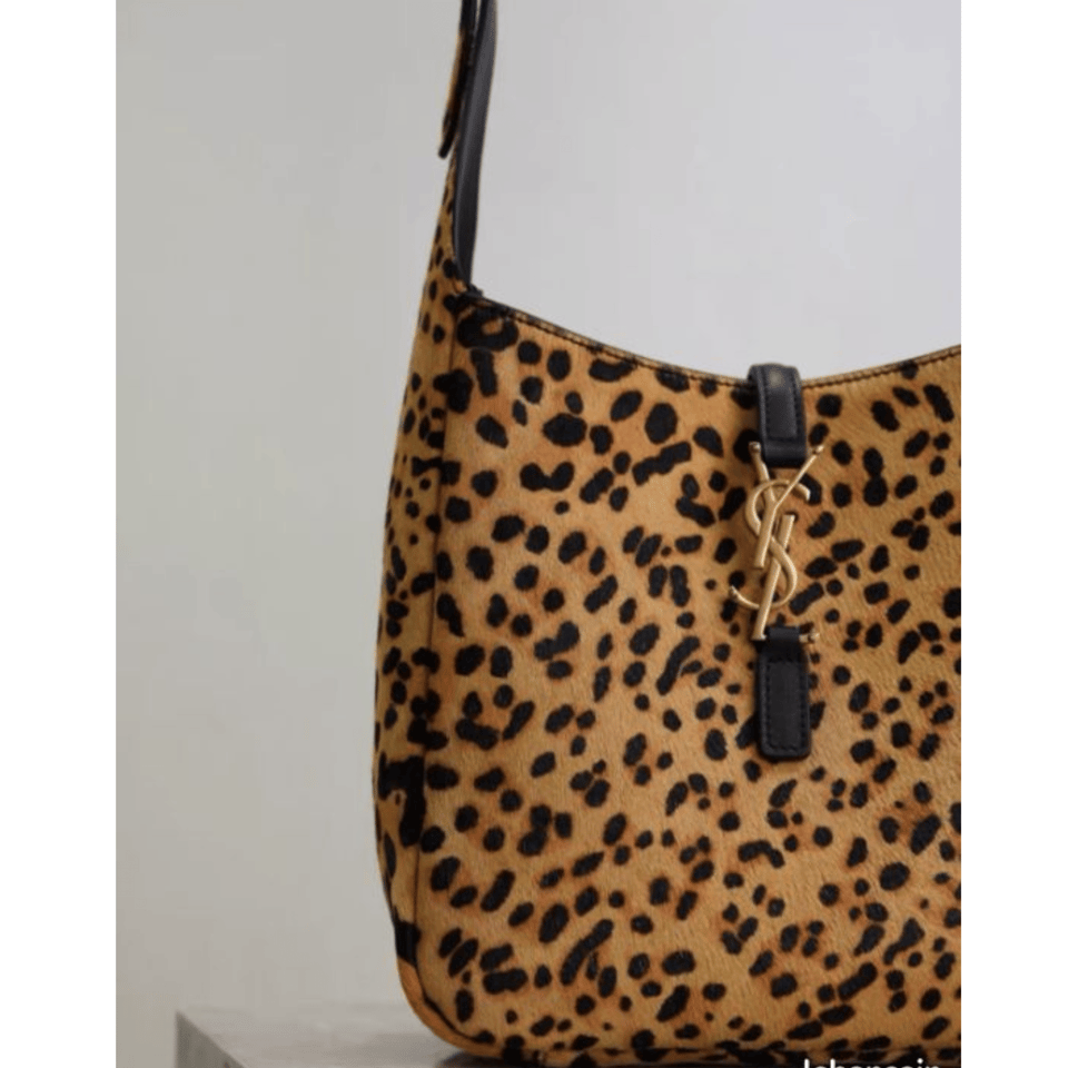 Saint Laurent Leopard Grace Shoulder Bag 23cm view 4
