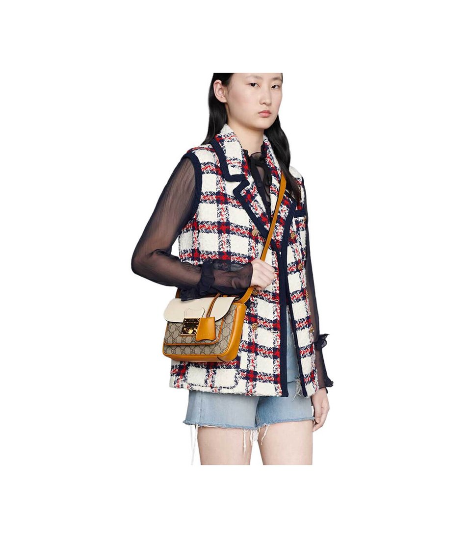 Gucci Padlock Mini Bag White view 3