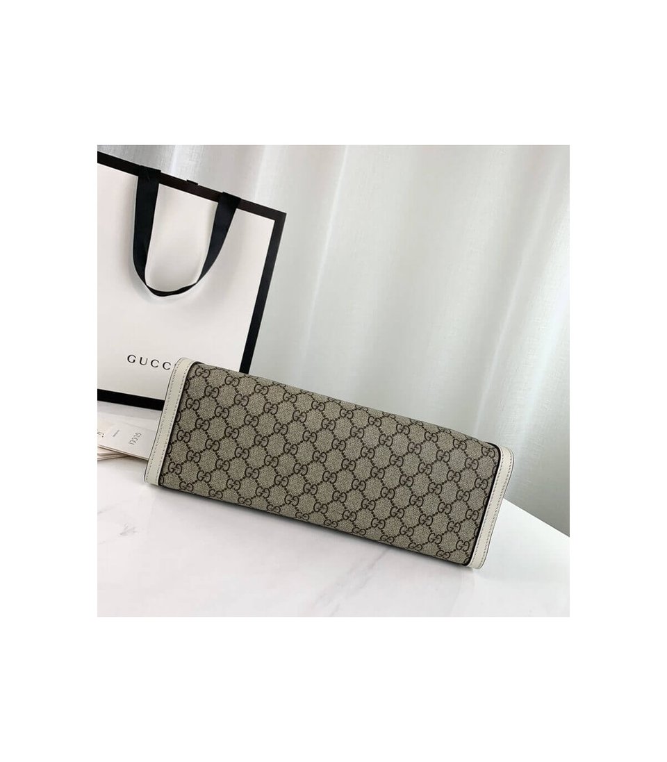 Gucci Padlock Medium GG Shoulder Bag White view 9