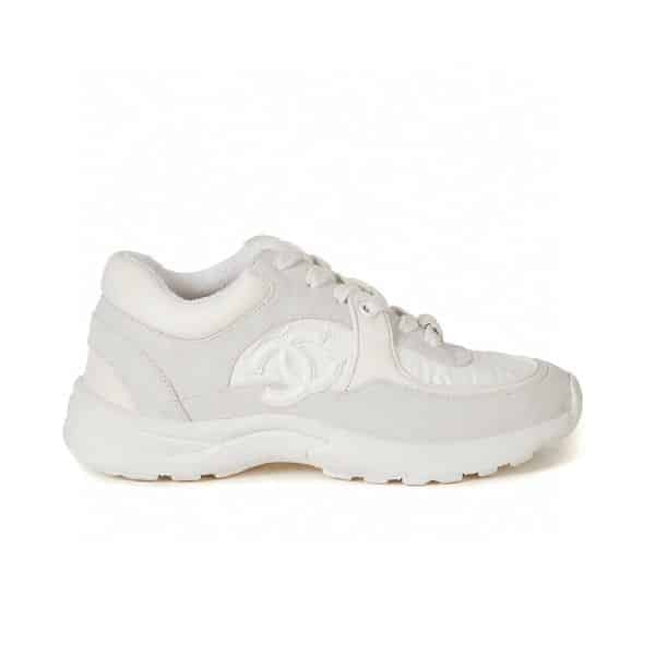 Chanel Cc Suede White G33745 Y52846 0G975 view 2