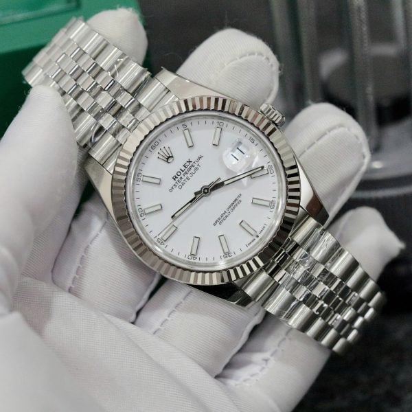 [Superclone] Rolex Datejust 41mm White Dial Jubilee 126334 view 2