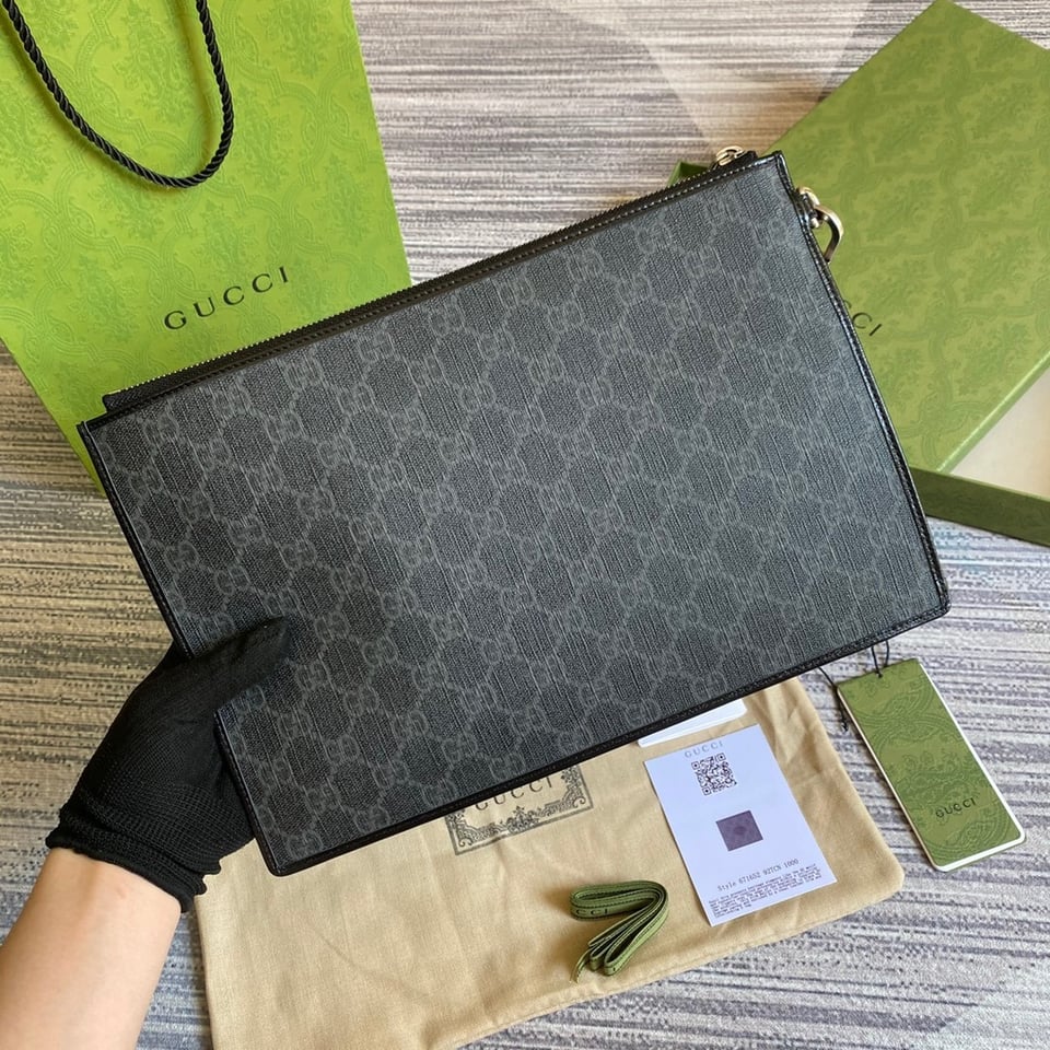 Gucci Beauty Case With Interlocking G Black 12in/31cm For Men view 5