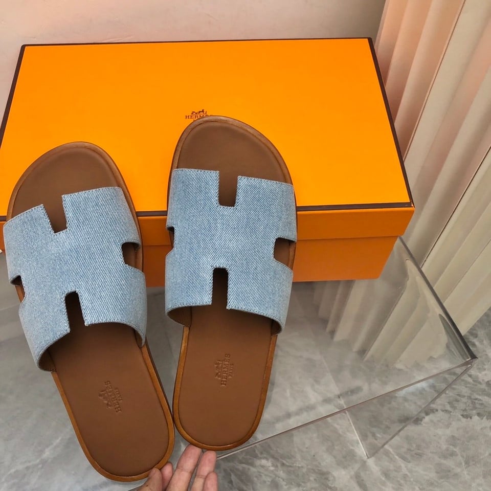 Hermes Izmir Sandal Bleu Clair view 5