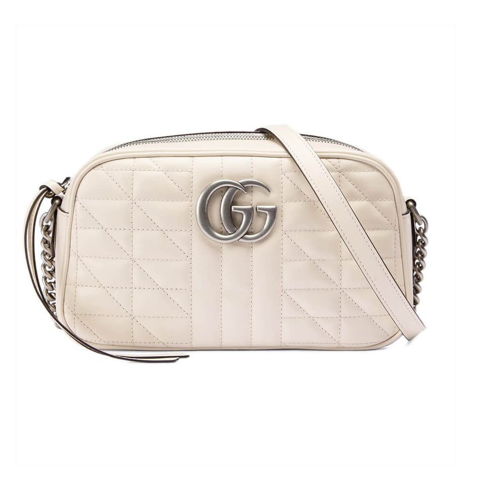 Gucci GG Marmont Small Shoulder Bag White view 2