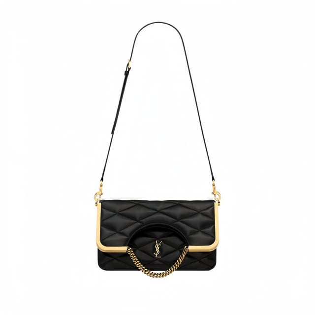 Saint Laurent The 87 Bag Quilted Black 25Cm