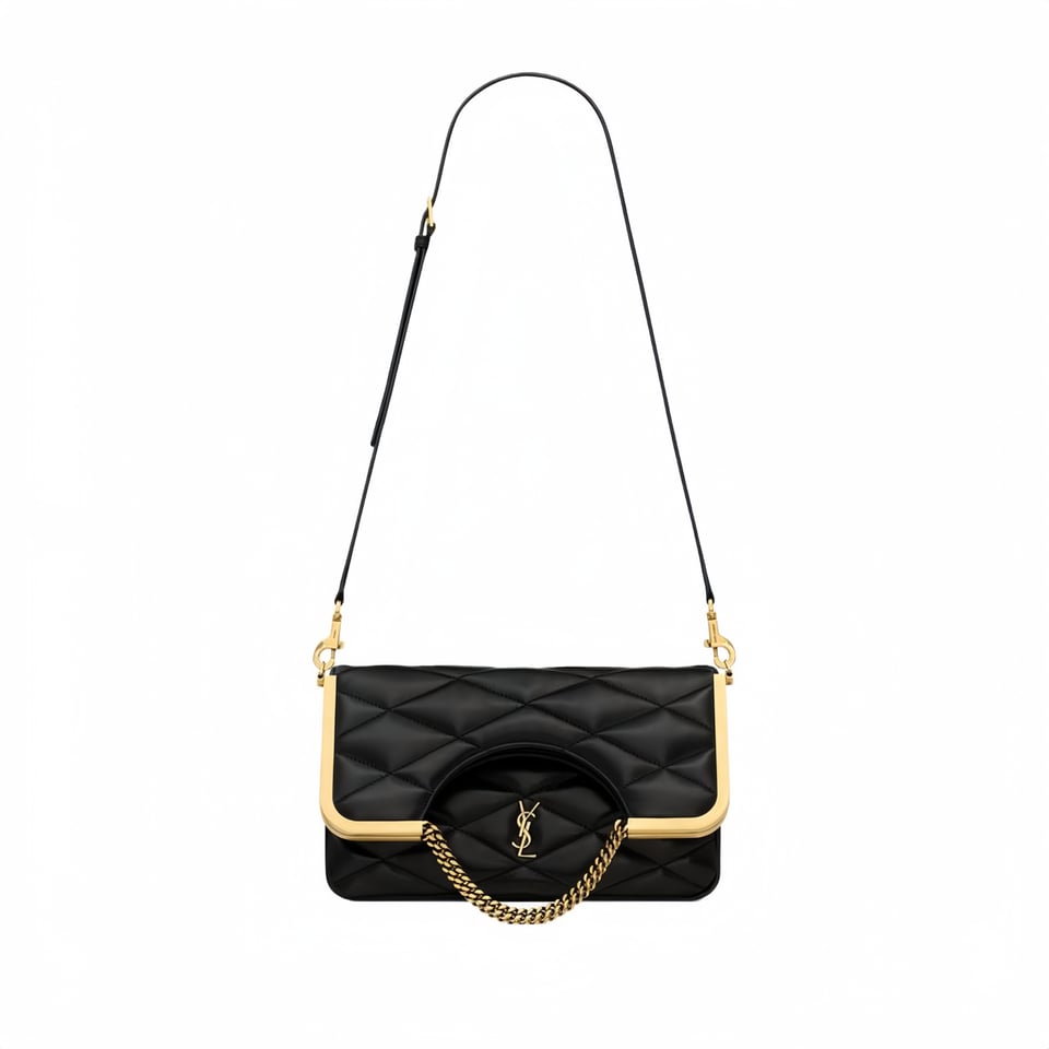 Saint Laurent The 87 Bag Quilted Black 25Cm