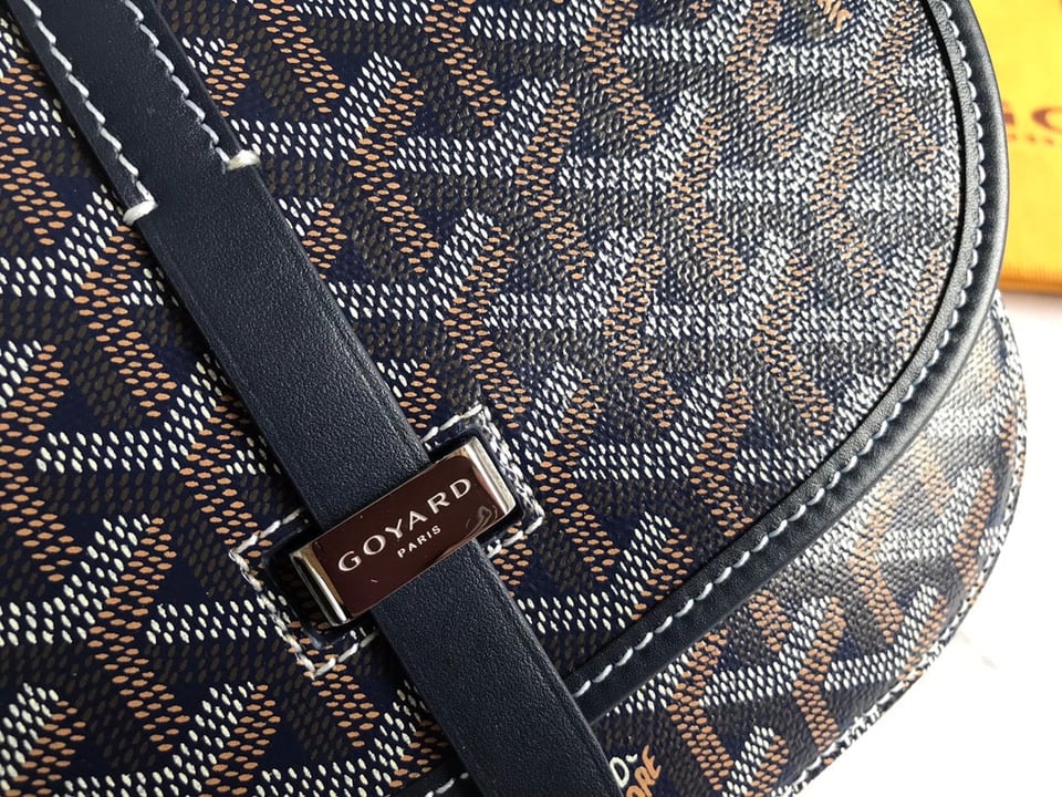 Goyard Belvedere Pm Bag 21Cm Navy Blue Canvas view 6
