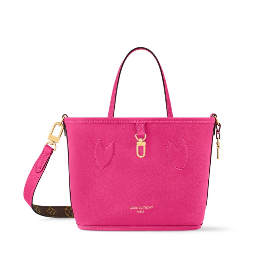 Louis Vuitton Neverfull Bandoulière Inside Out BB Rose Pondichery Cowhide 26.5cm M12106 view 2