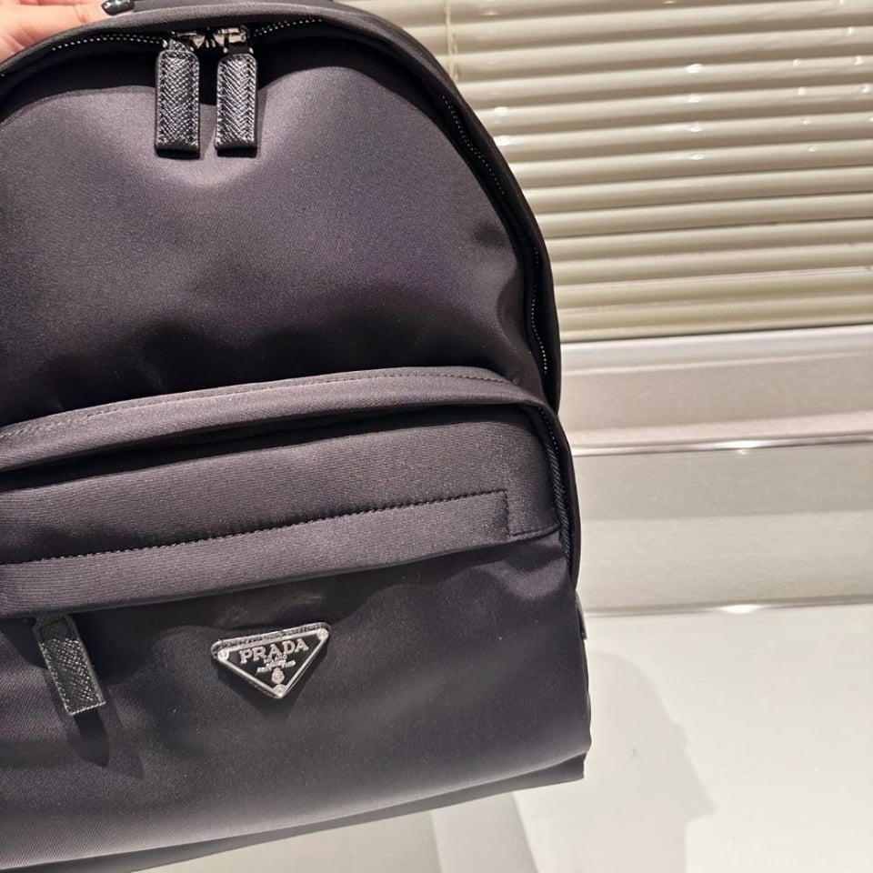Prada Re Nylon Backpack Black 42Cm view 9