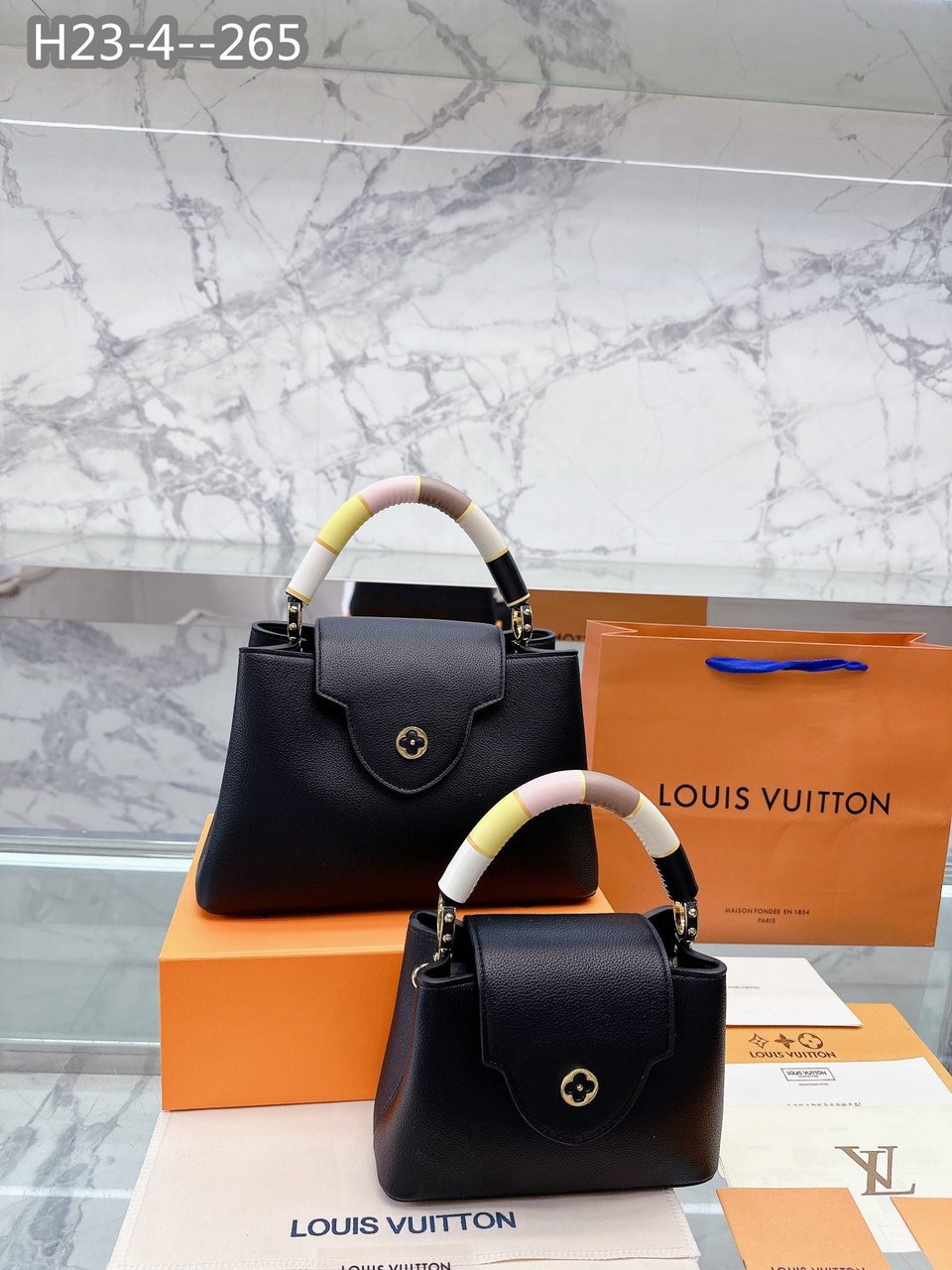 Louis Vuitton Mini Capucines Black 20Cm M21920 view 5