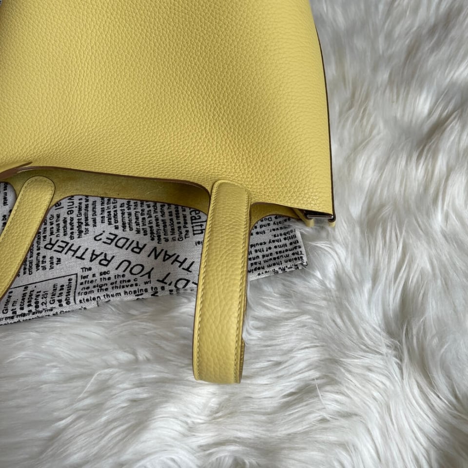 Hermes Picotin Lock Bag In Taurillon Clemence Limoncello 22Cm view 10