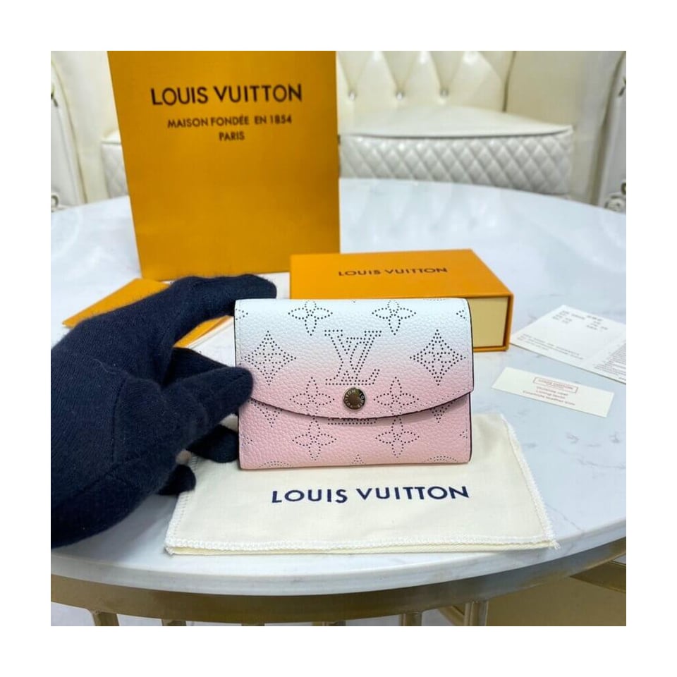 Louis Vuitton Coin Purse in Pink Gradient Mahina Perforated Leather view 2