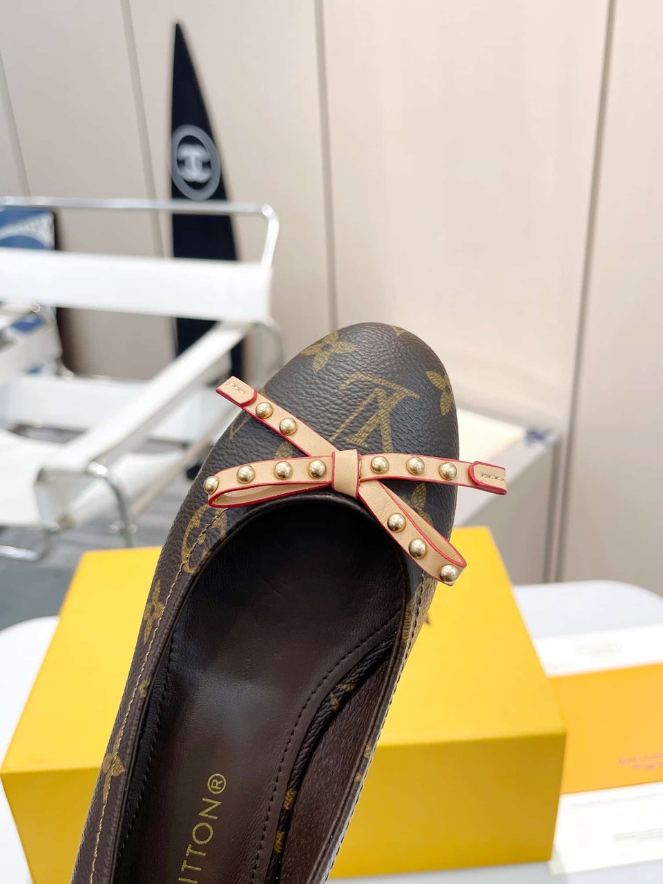 Louis Vuitton Nina Doll Shoes Monogram Canvas view 5