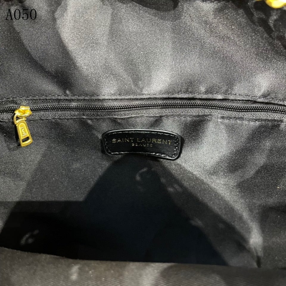 Saint Laurent Joe Backpack In Black Gold 29Cm view 3