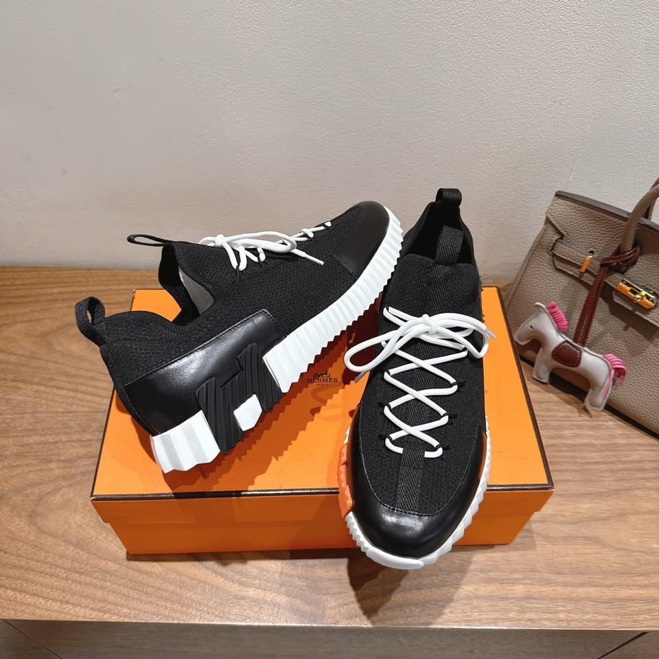 Hermès Day Sneaker Black- Shoes for Men view 11
