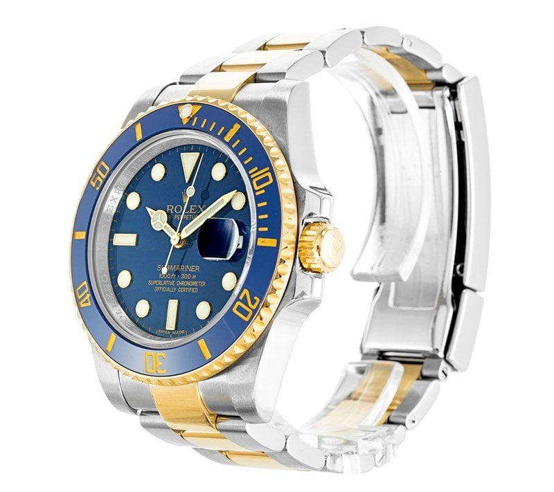 Rolex Submariner 40mm Blue Dial 116613LB “Bluesy” view 3