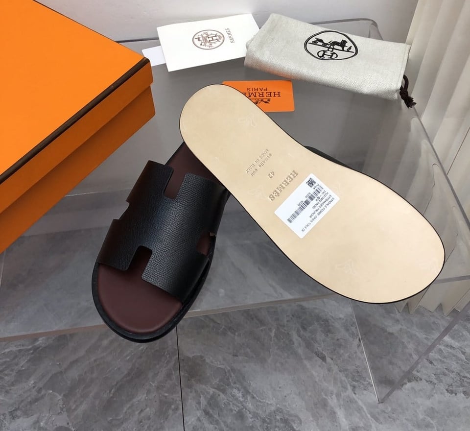 Hermes Izmir Sandal Black And Brown view 7