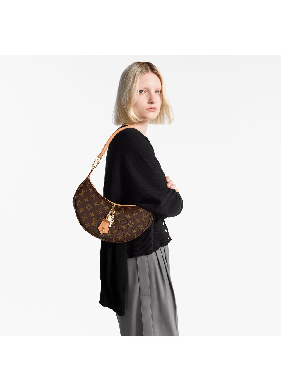 Louis Vuitton Looping Bag Monogram Canvas M12939 – Brown 28cm/ 11in view 7