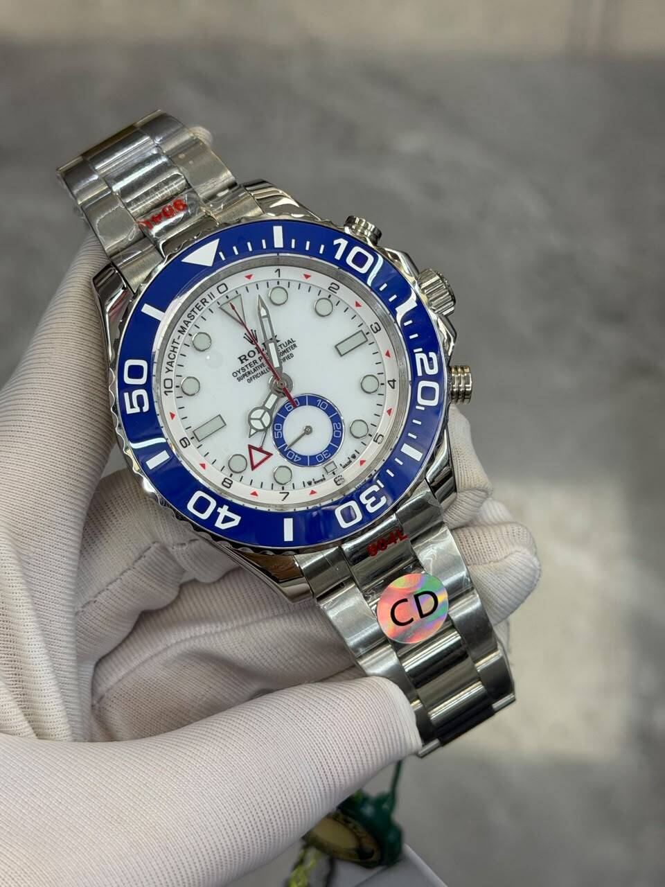 [Superclone] Rolex Yacht-Master II 44mm White Dial Oyster 126680 view 5