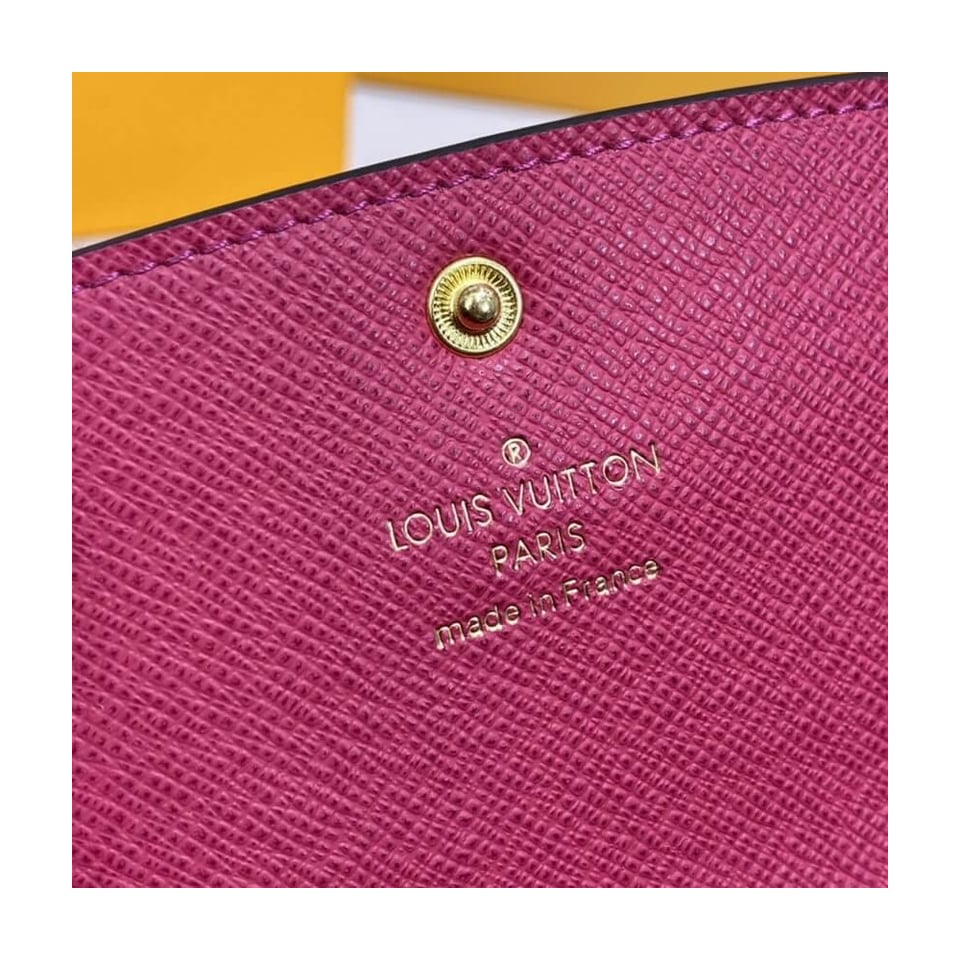 Louis Vuitton Monogram Canvas Emilie Wallet Watermelon Red view 11