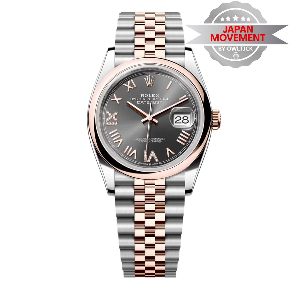 [Superclone] Rolex Datejust 36mm Slate Dial Smooth Jubilee 126201