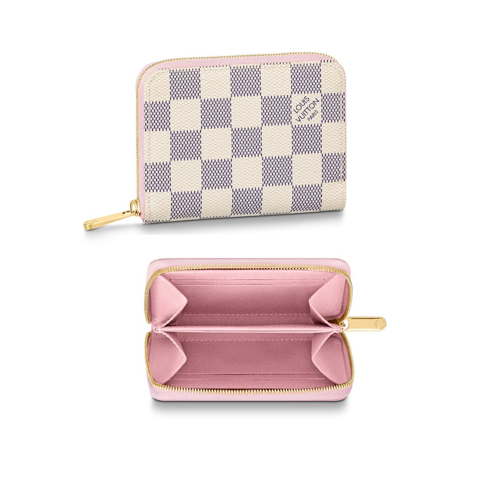 Louis Vuitton Damier Azur Zippy Coin Purse Pink view 2