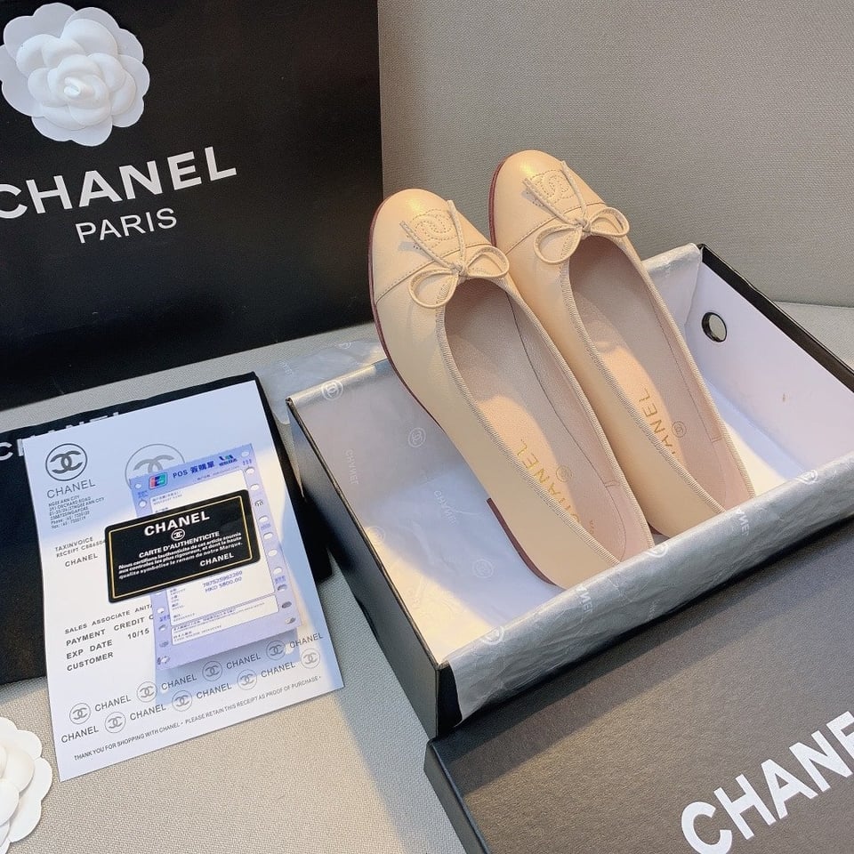 Chanel Classic Ballet Ivory Women’S Sandals view 5