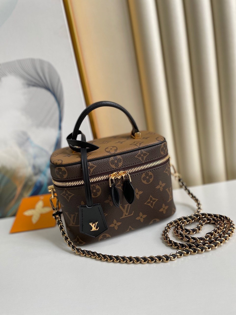 Louis Vuitton Vanity Chain Pouch Other Monogram Canvas 17cm Women Handbags M47125 view 15