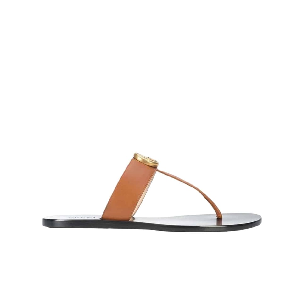 Gucci Double G Thong Leather Orange view 2