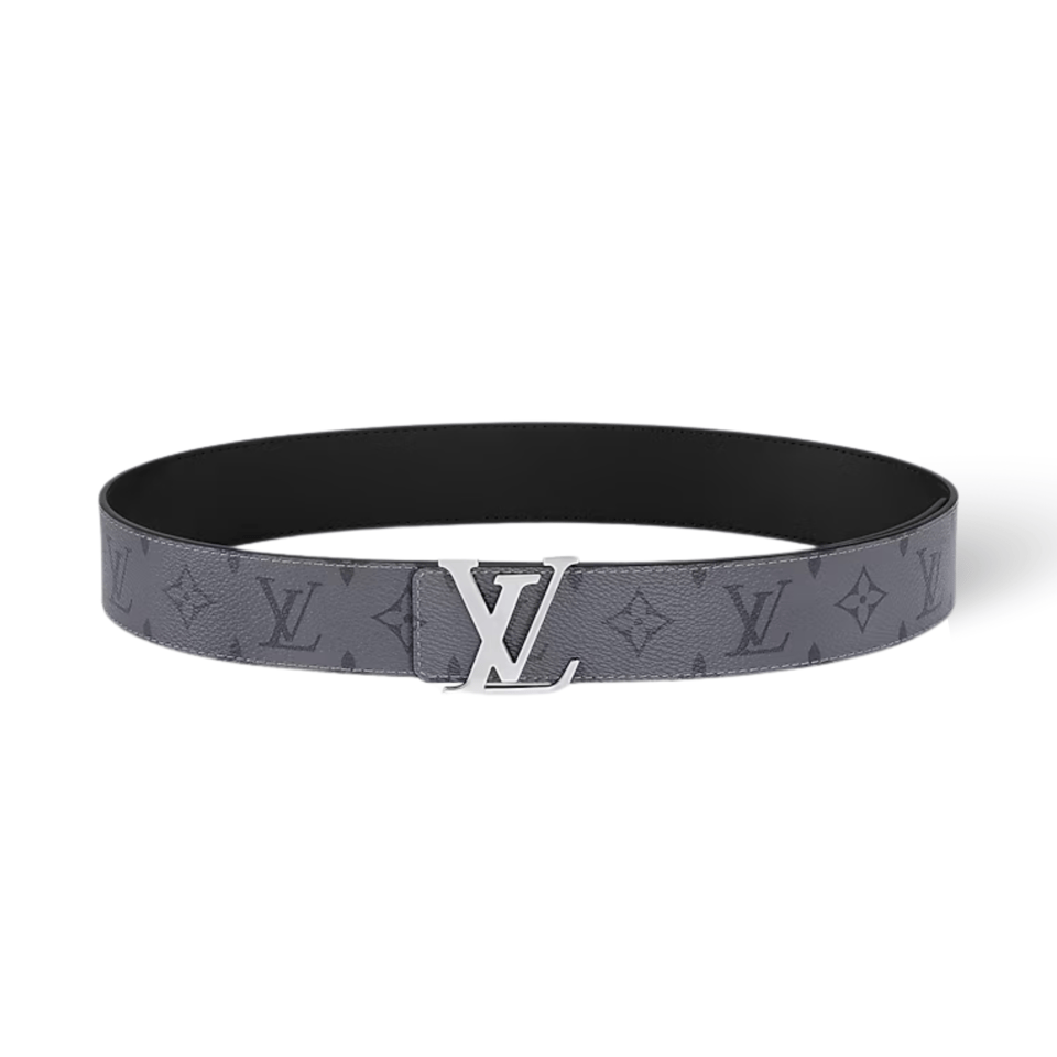 Louis Vuitton LV Silver Initiales 40mm Reversible Men Belt M0285T