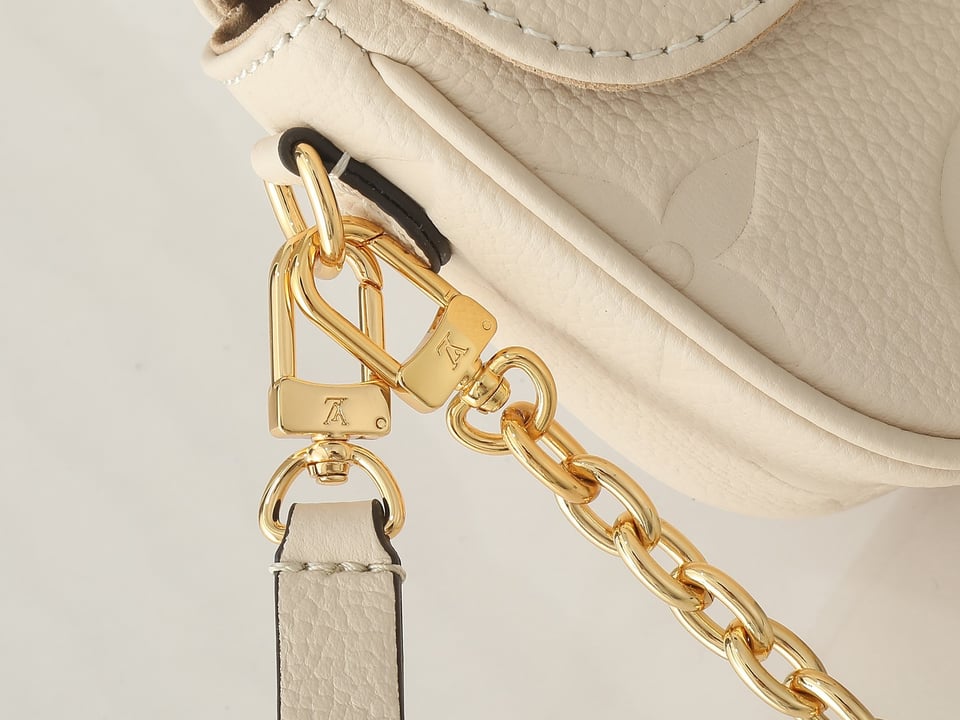 Louis Vuitton Wallet On Chain Ivy Monogram Empreinte Leather Cream view 10