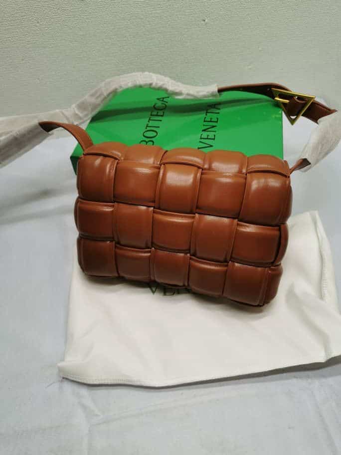 Bottega Veneta Padded Leather Bag Caramel 22Cm view 3