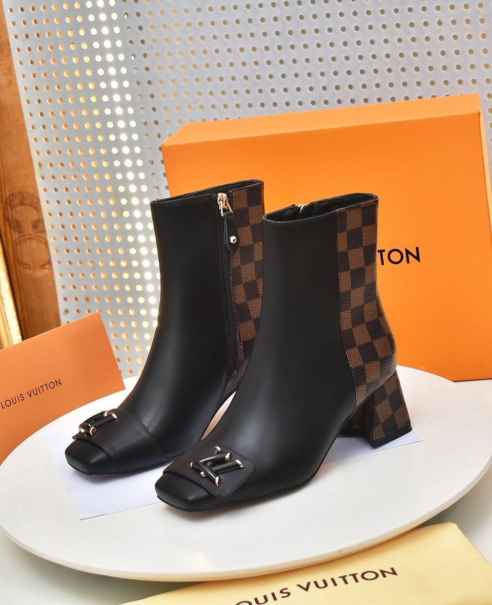 Louis Vuitton Shake Ankle Boots Black And Brown view 5