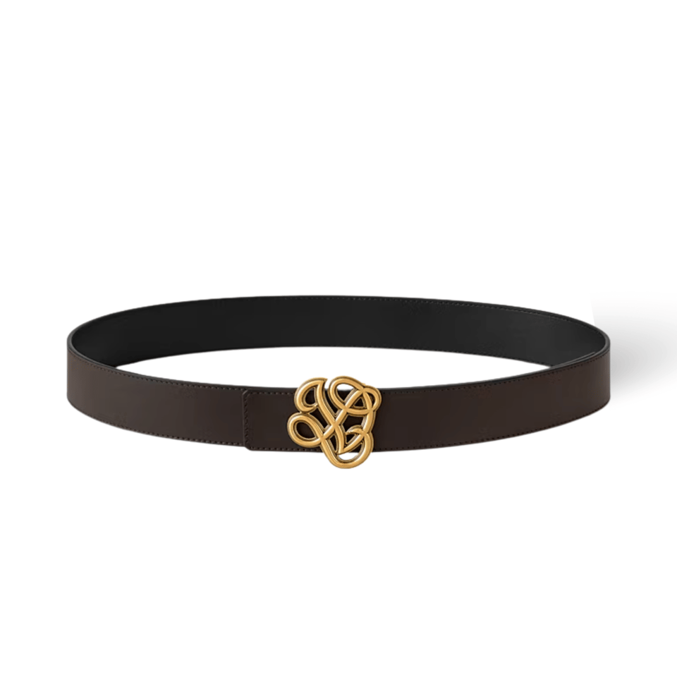 Louis Vuitton LV Brown Dynasty 35mm Reversible Men Belt M8880U