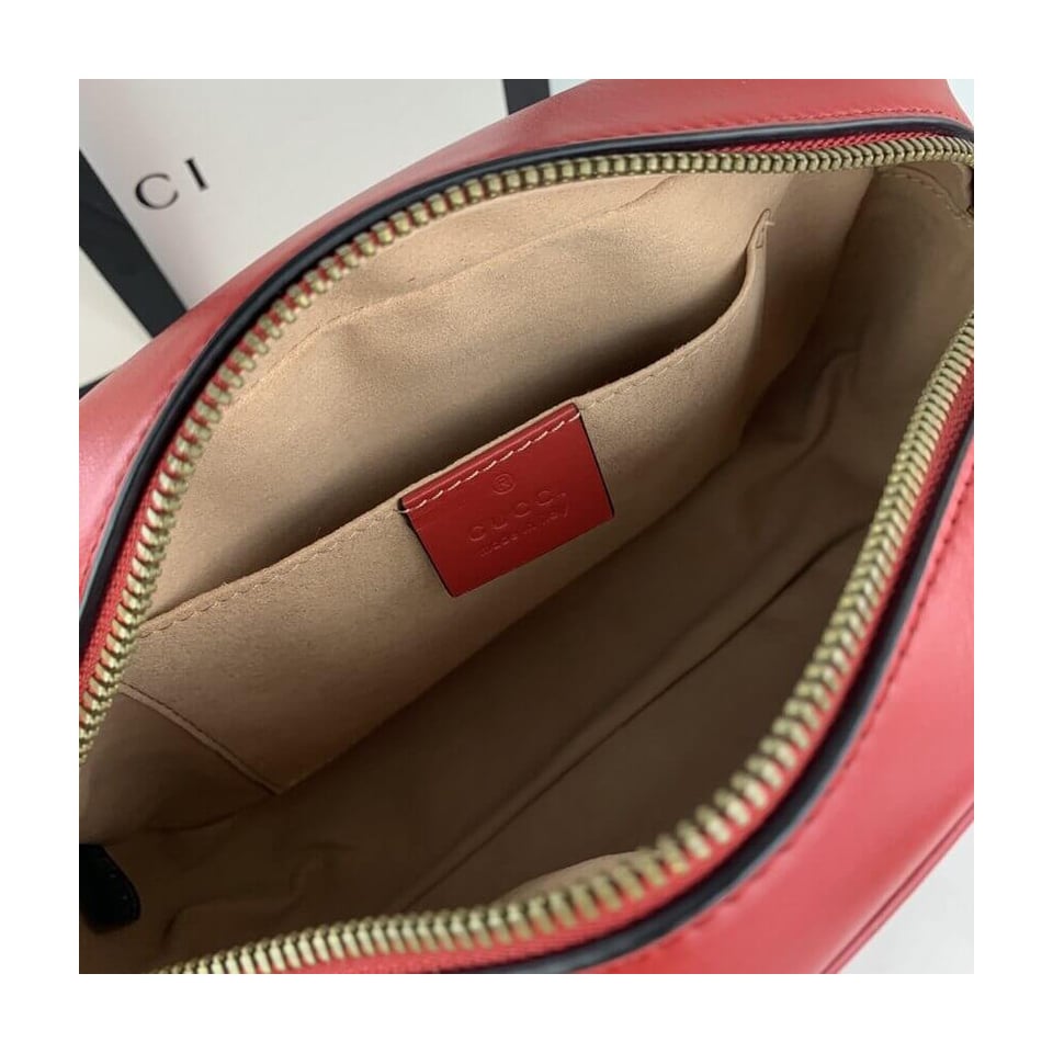 Gucci GG Marmont Small Shoulder Bag Red view 12