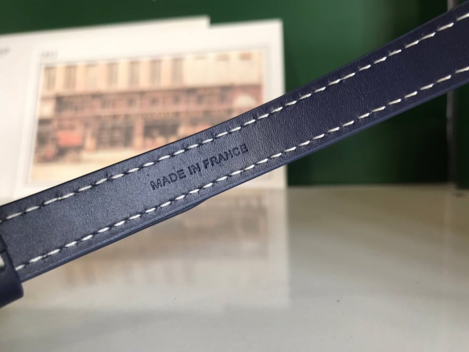 Goyard Muse Vanity Case 20 Cm Navy Blue Goyardine Canvas view 3