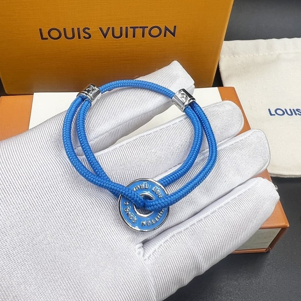 Louis Vuitton Wristbands Men Bracelet Blue view 3