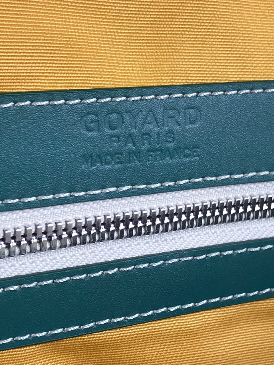 Goyard Boston 50cm Bag Green Goyardine Canvas And Calfskin Trim view 3