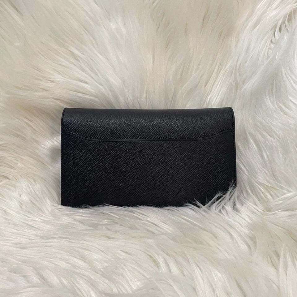 Hermes Constance Wallet Epsom Leather Palladium Hardware In Black 20cm view 6