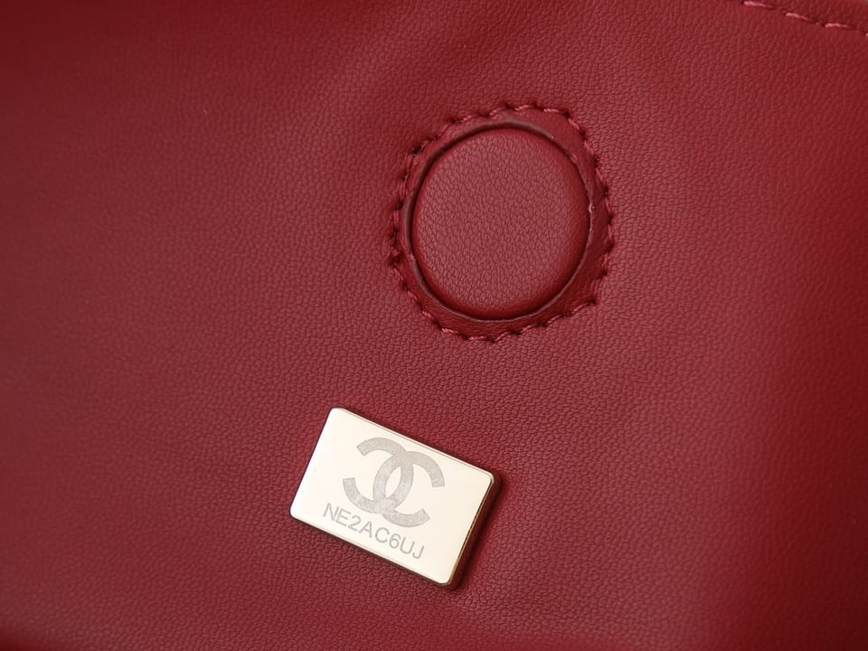 Chanel Tote Spring Summer 2026 Lambskin Burgundy 40cm/15.7in AS6241 view 9