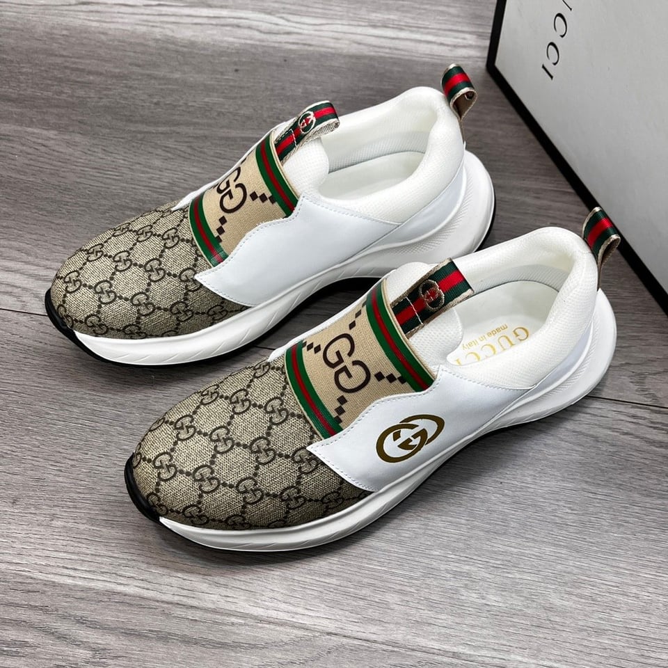 Gucci Sneaker Gg Canvas Beige White view 5