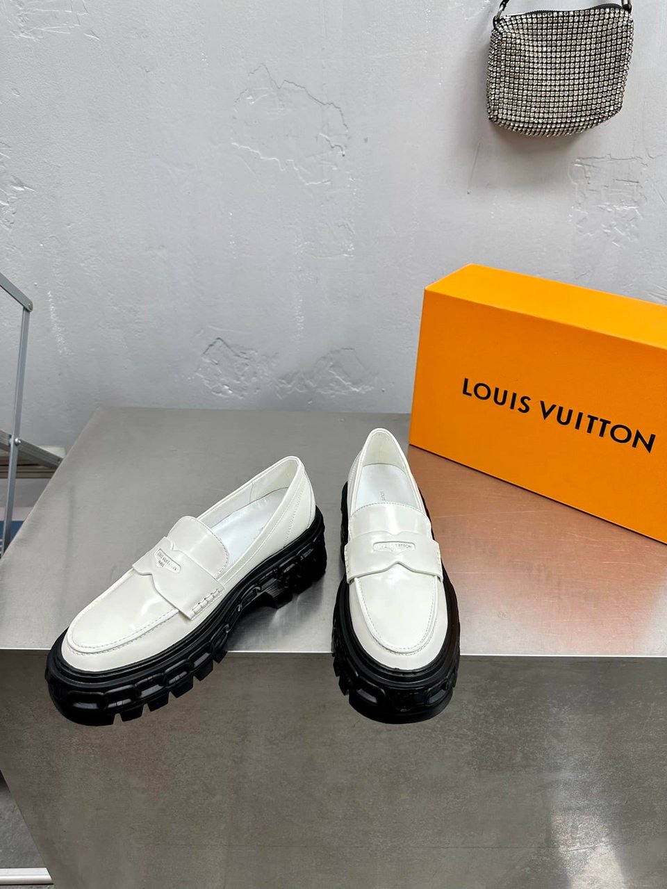Louis Vuitton Lv Record Loafer White view 8