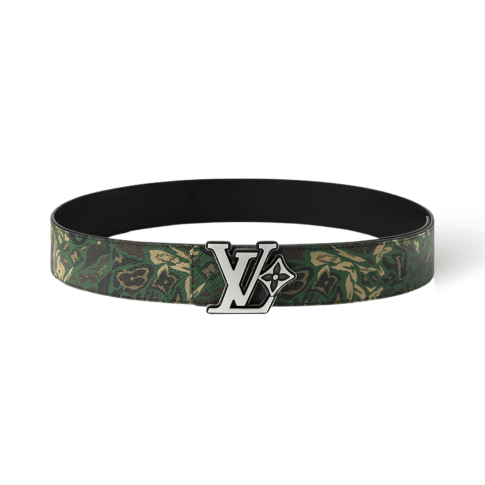 Louis Vuitton LV Flower Camoflage 40mm Reversible Men Belt M4383T view 2