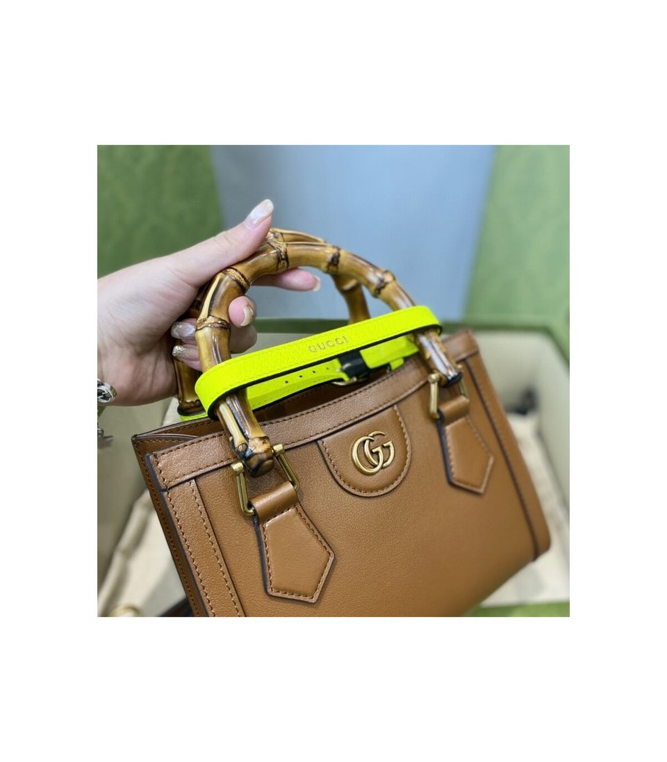 Gucci Diana Mini Tote Bag Brown view 9