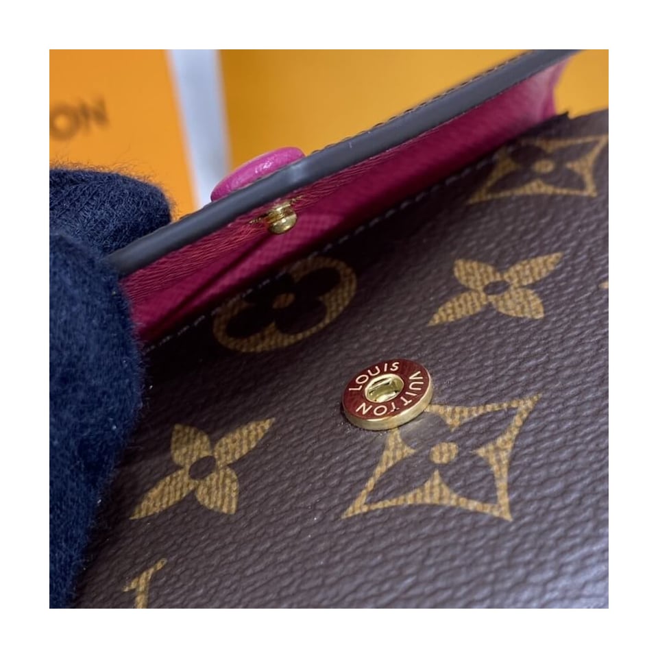 Louis Vuitton Monogram Canvas Victorine Wallet Rose Red view 7