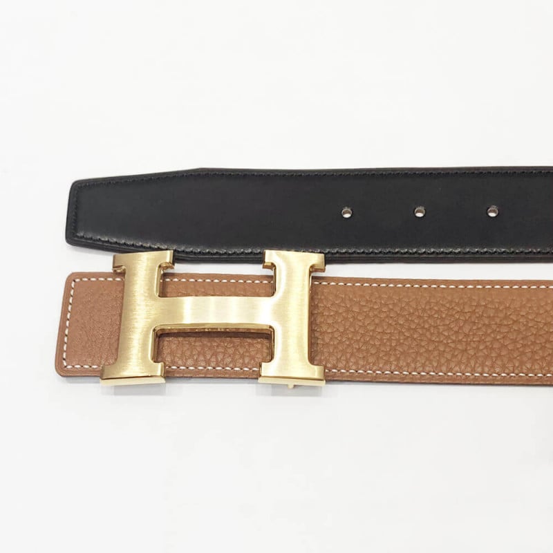 Hermes H Belt Buckle &amp; Reversible Leather Strap 38 mm HB01 view 8