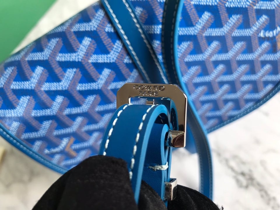 Goyard Belvedere Pm Bag 21Cm Sky Blue Canvas view 8
