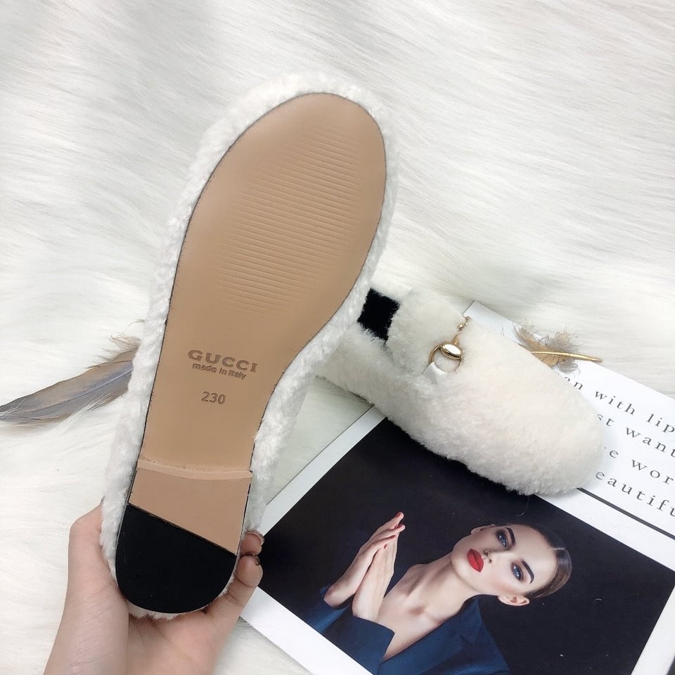 Gucci Women’S Macarena Hausschuh Crudo White view 9